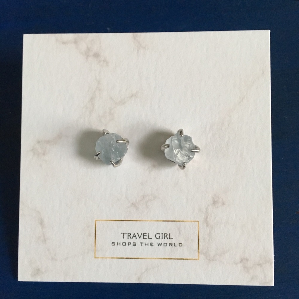 2 pairs left! Celestite Earrings - Picture 2 of 6